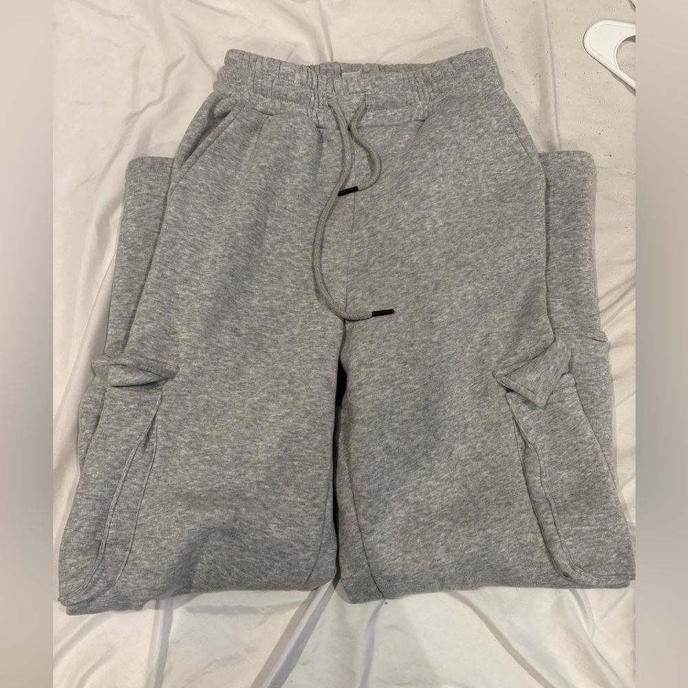 Gray Cargo Sweatpants